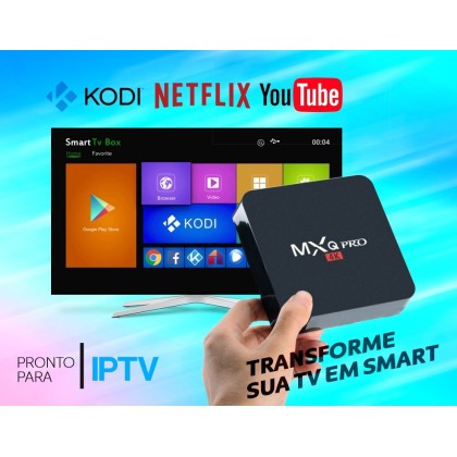 TV BOX MXQ PRO 4K | MXQPRO 4K | ANDROID 7.1 | TRANSFORMA TV EM SMART TV